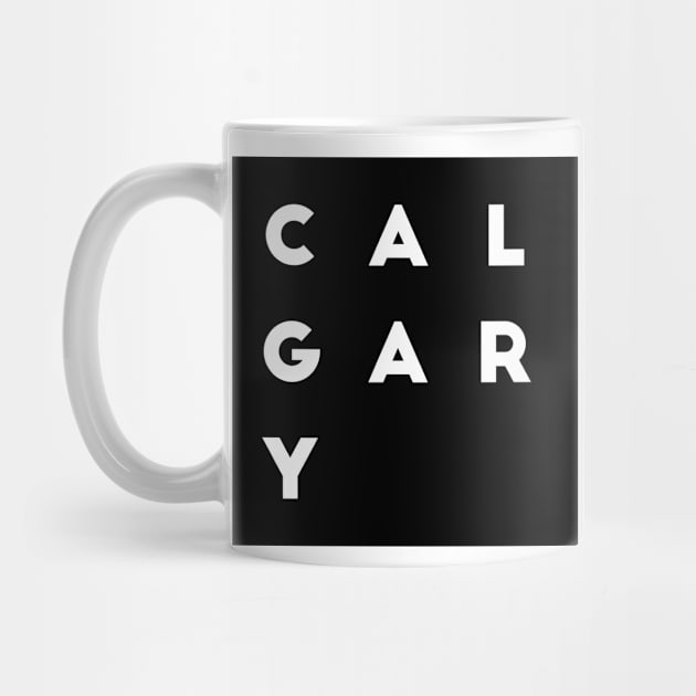 Calgary | Black square, white letters | Canada by Classical